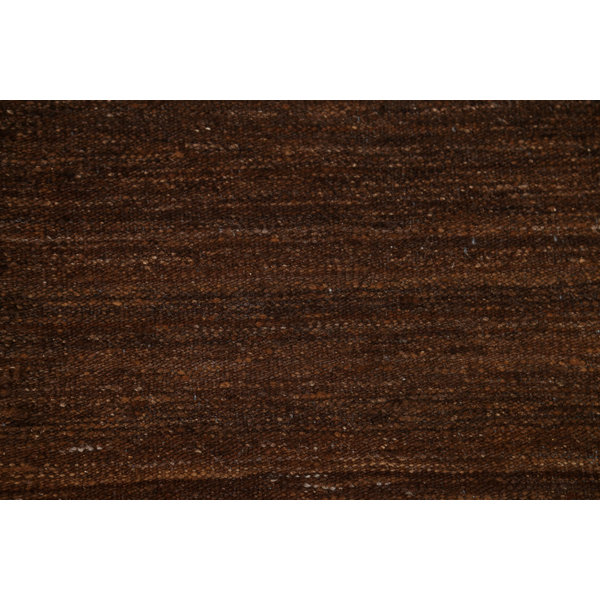 Rugsource Handmade Kilim Wool Brown Rug Wayfair